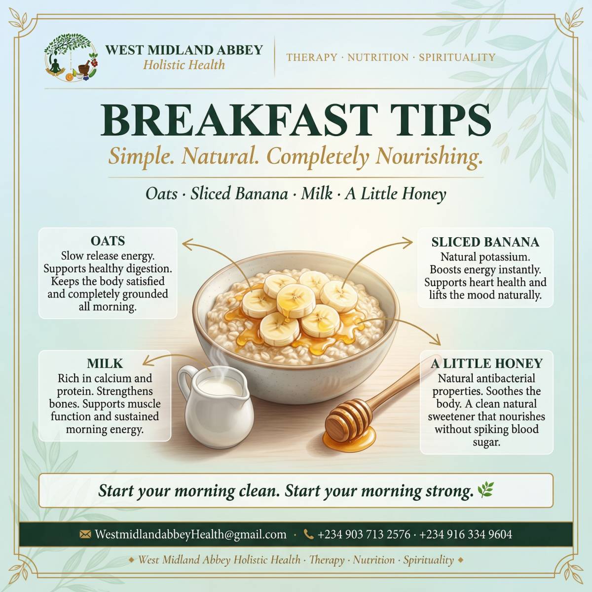 Hello family ๐ฟ If you have these ingredients in your cupboard this morning you can replicate this b...