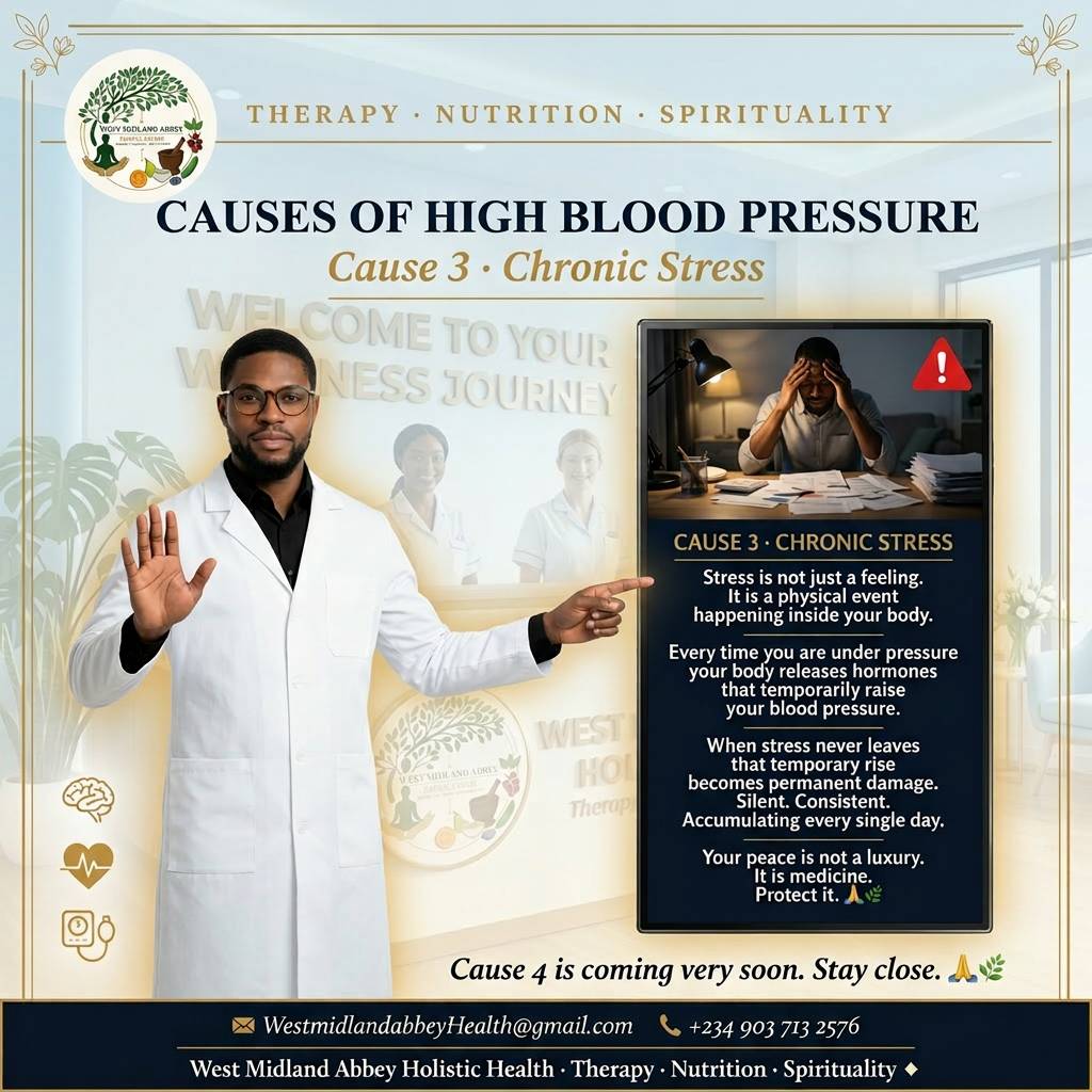 Hello everyone ๐ฟ This is Cause 3 of what silently builds high blood pressure in the body. Chronic S...