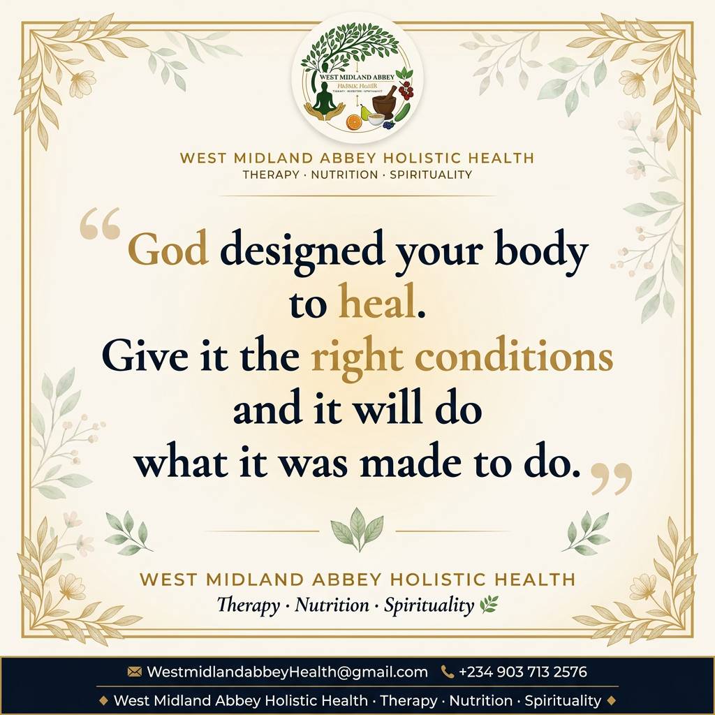Hello everyone ๐ฟ Here is the wellness quote of the day. We hope it helps.
God designed your body t...