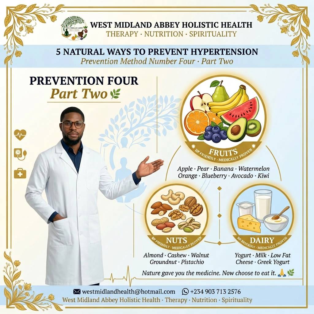 Prevention Four continues. Part Two. ๐ฅ
Fruits. Nuts. Dairy.
These are not foreign foods. Some of t...