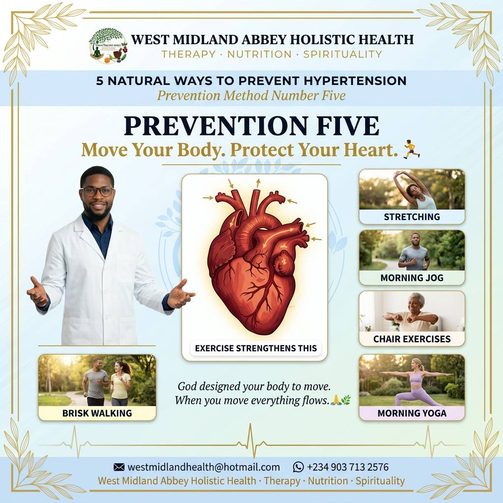 The fifth and final prevention I have for us is Exercise. ๐ I know what you are thinking. No time....