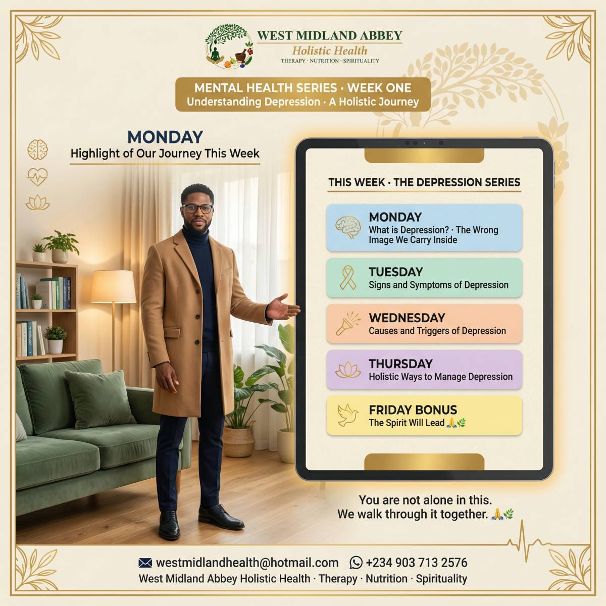 Hello beautiful people. 🌿This is the outline of our journey this week. We are going to break it dow...