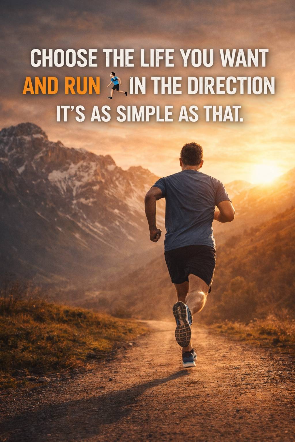 Choose the life you want and run ๐โโ๏ธ in the direction it's as simple as that. #ChooseYourPath
#Run...