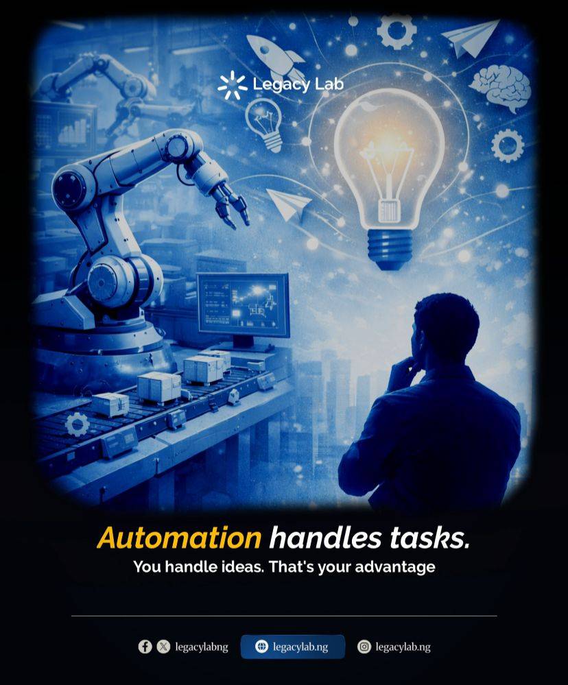 Automation can do the work, but ideas create the future.
This week, focus on thinking bigger, not ju...