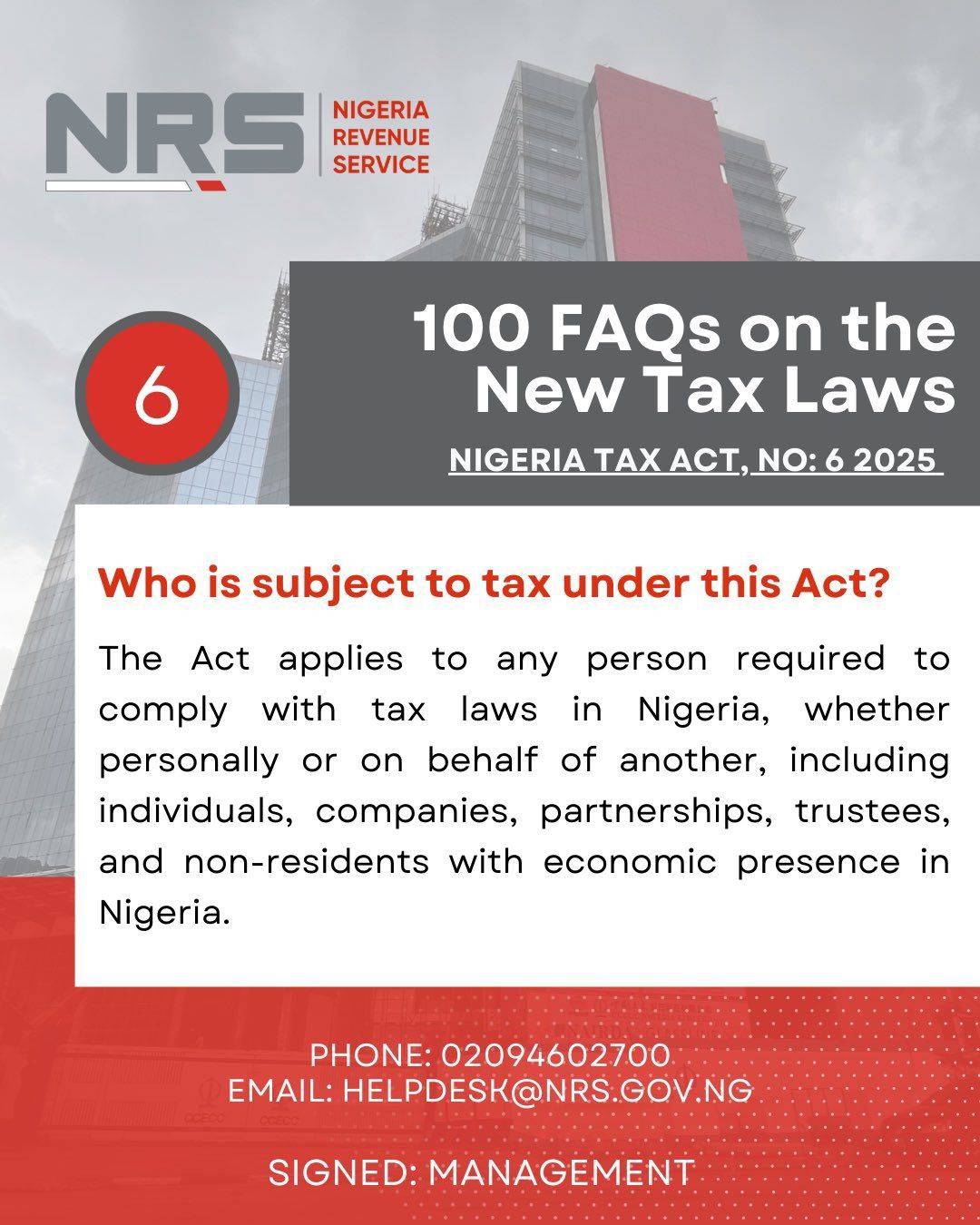 Who are those expected to comply with tax laws?