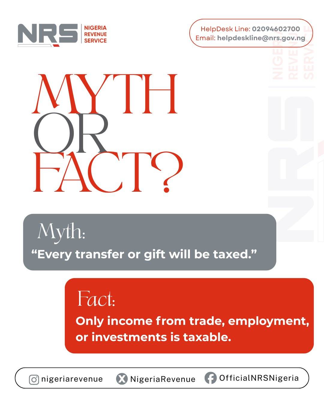 Fact about the new tax laws.