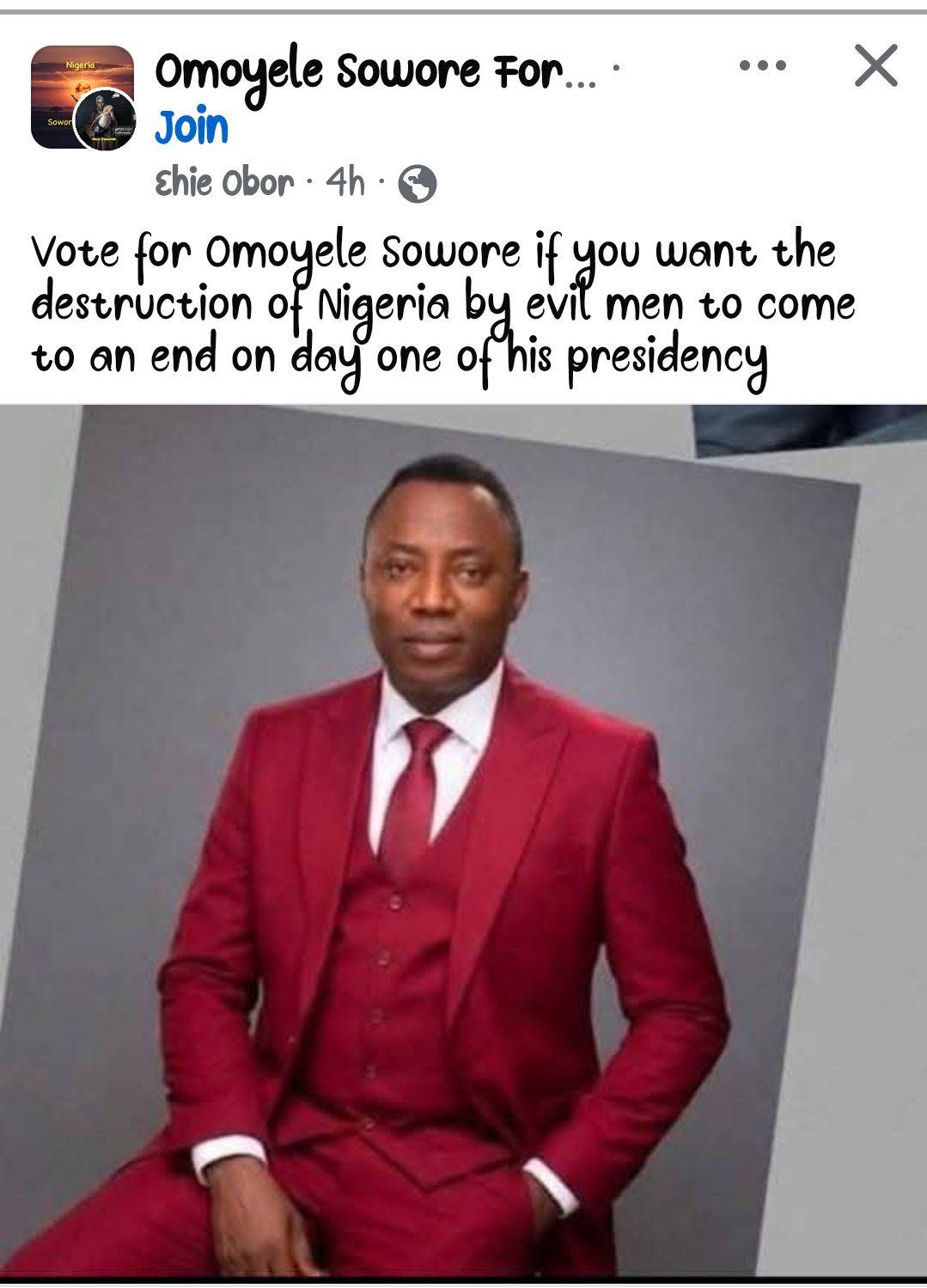 You're more useless than Asiwaju Bola Ahmed Tinubu, a vote for you is a vote of misleading narrative...