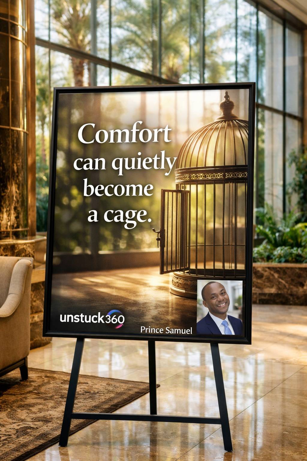 “Comfort can quietly become a cage.”
You do not always feel trapped.
Sometimes you feel settled....