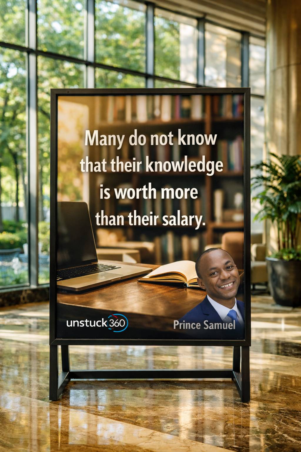 “Many do not know that their knowledge is worth more than their salary.”
Your job pays you once.
Y...
