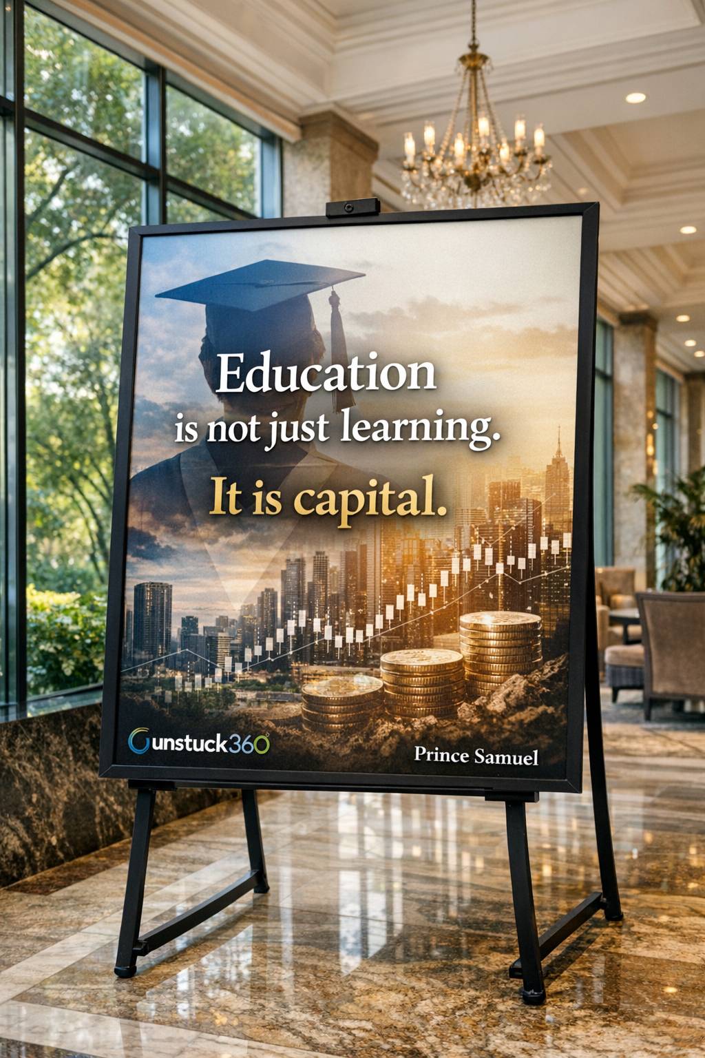 “Education is not just learning. It is capital.”
Capital grows when invested.
So does education....
