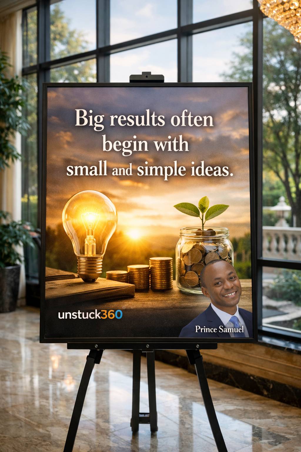 “Big results often begin with small and simple ideas.”
Most people delay action waiting for somethi...