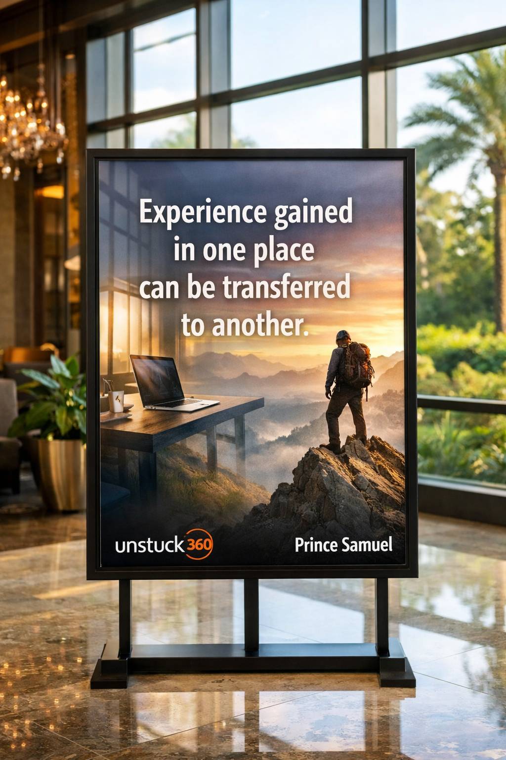 “Experience gained in one place can be transferred to another.”
You may change industries.
You ma...