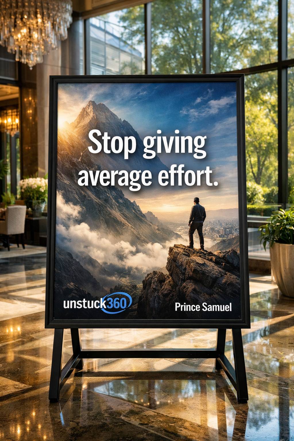 If you want uncommon results:
Stop giving average effort.
Apply yourself intentionally.
Execute...