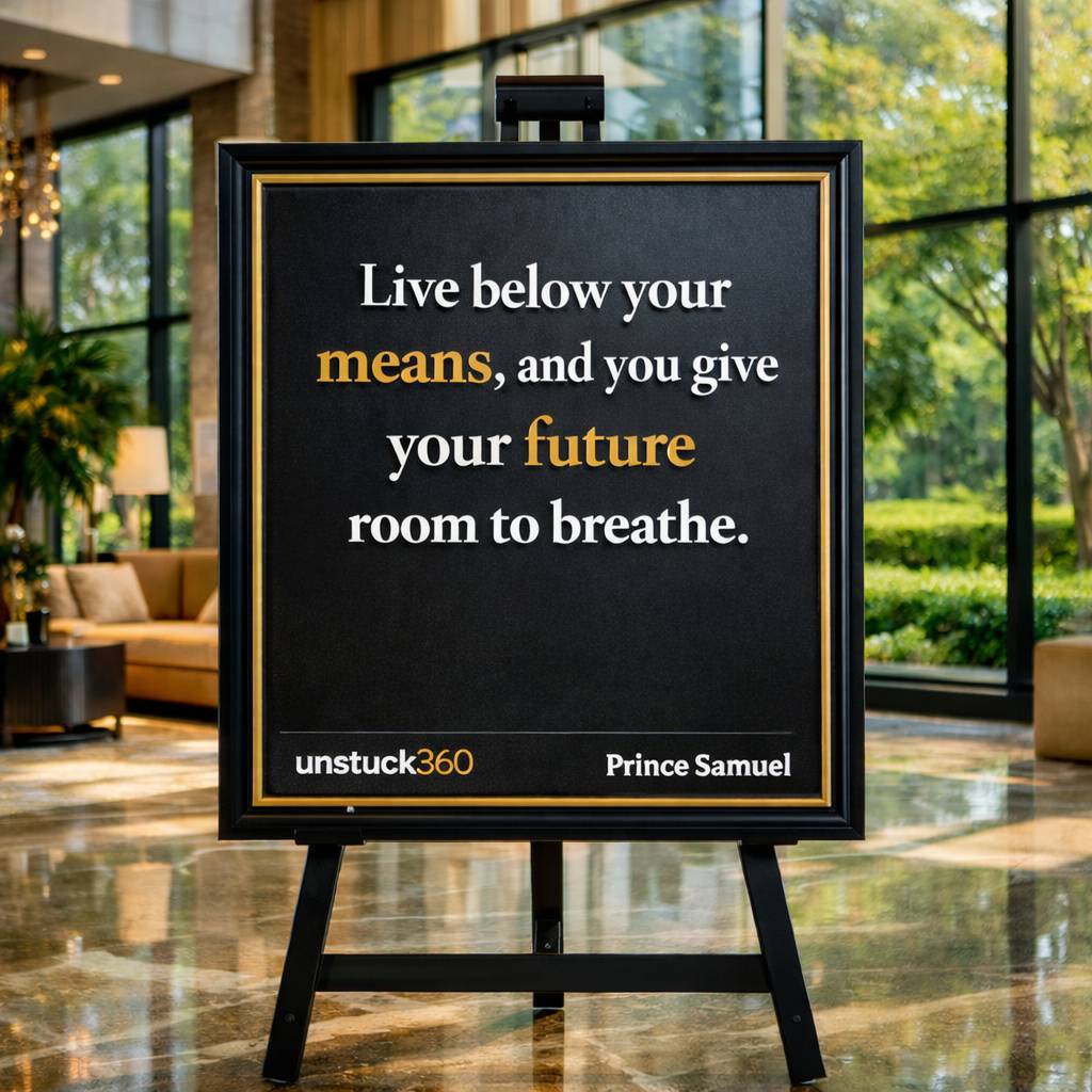 Live below your means, and you give your future room to breathe.
Many people feel trapped financial...