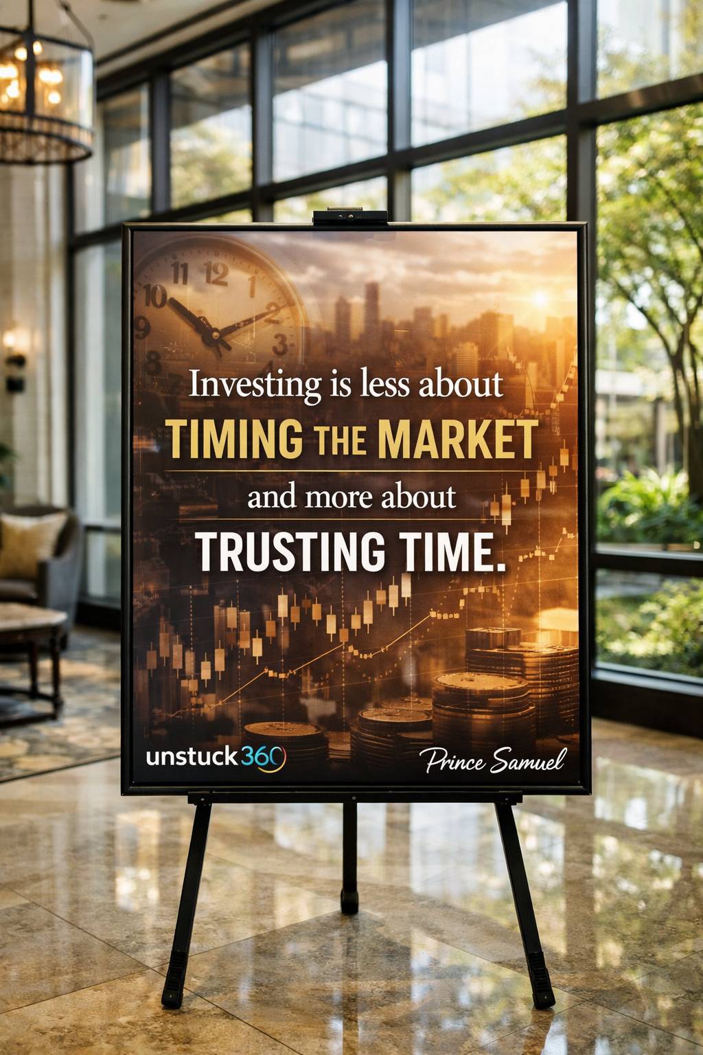 "Investing is less about timing the market and more about trusting time."
Many people hesitate to i...