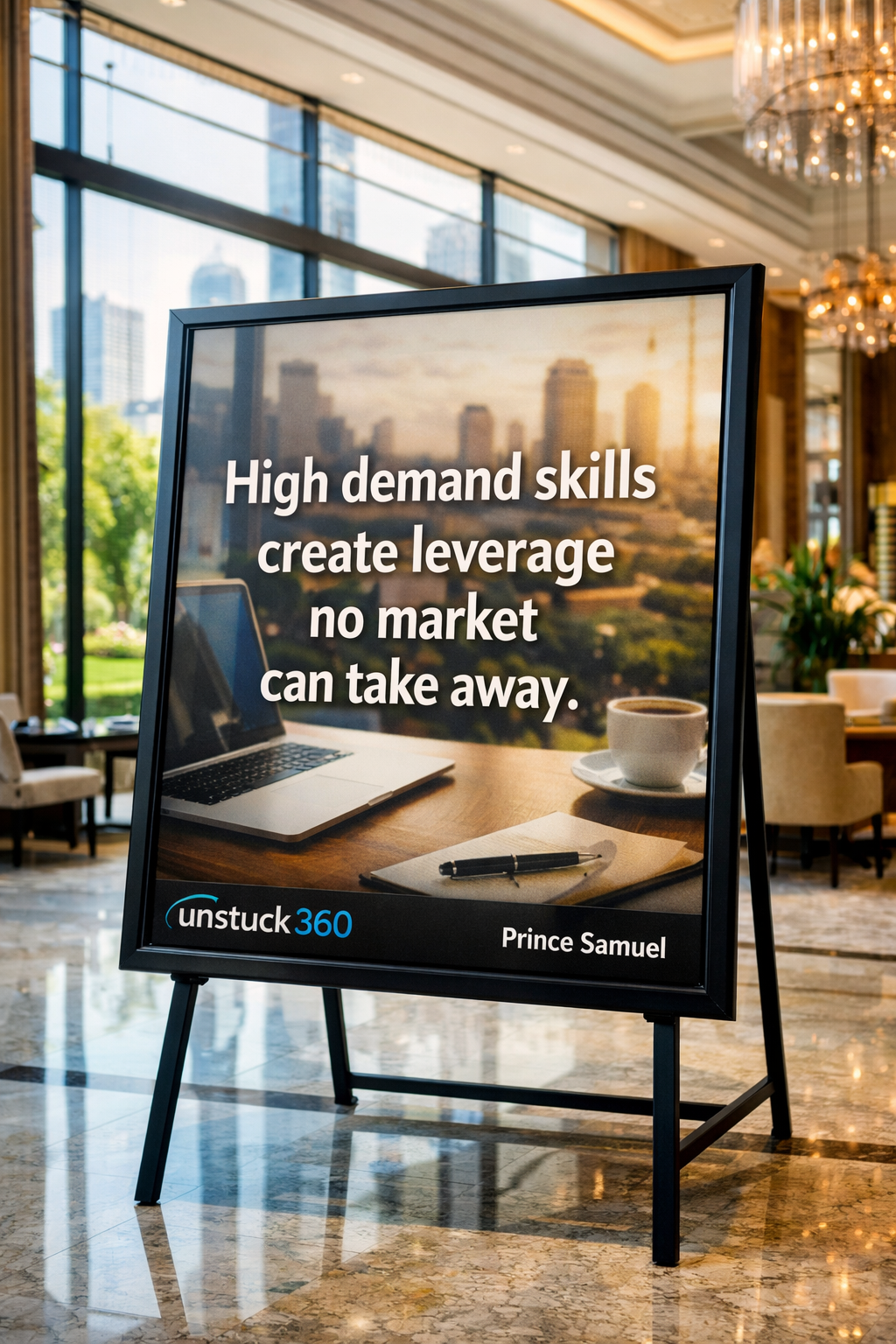 High demand skills create leverage no market can take away.
Many people depend on external factors...
