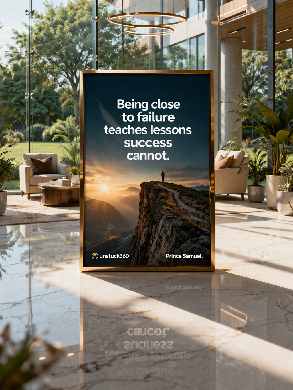 Being close to failure teaches lessons success cannot.
Many people only want success, but they miss...