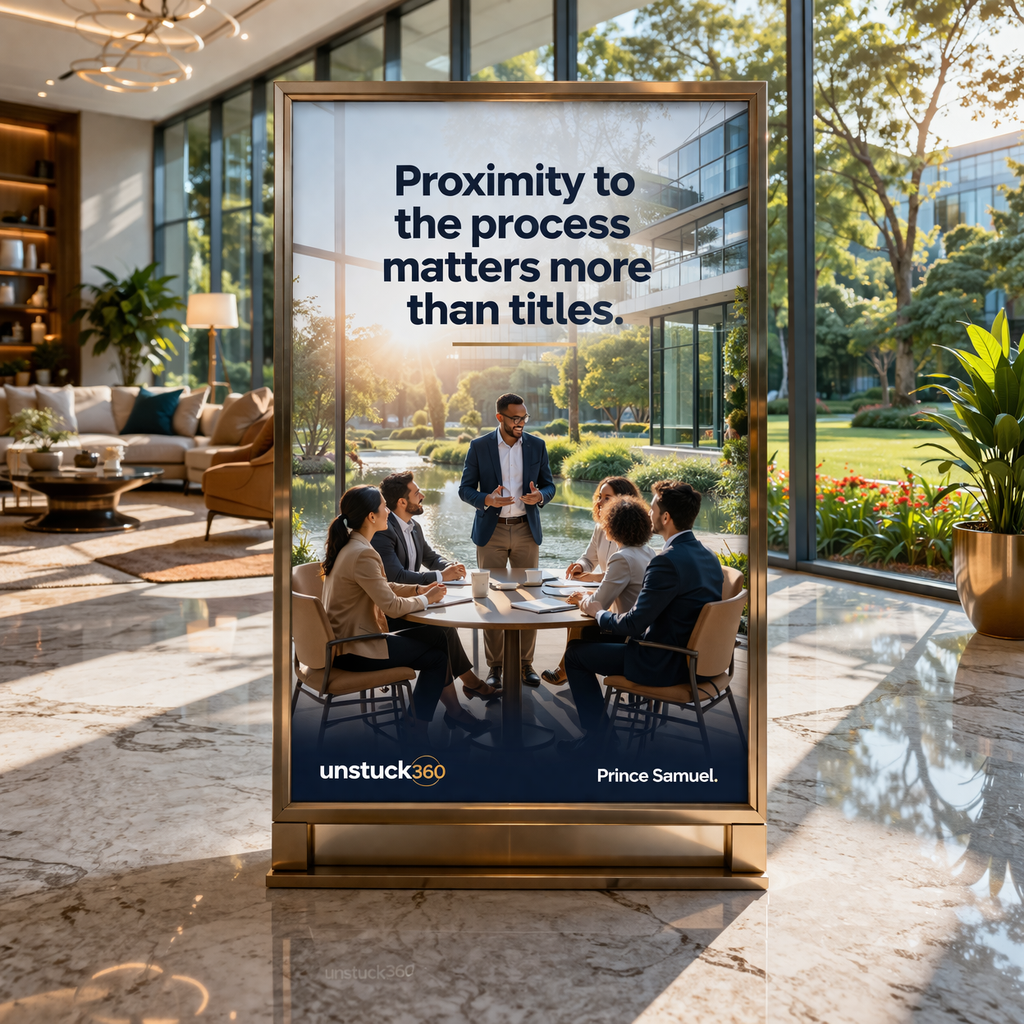 "Proximity to the process matters more than titles."
Many people focus on titles because they repre...