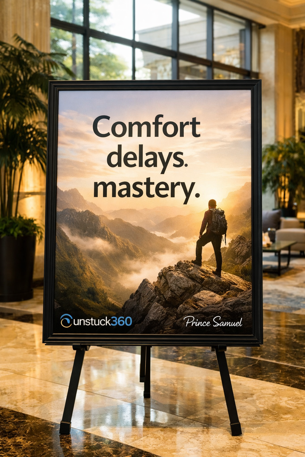 "Comfort delays mastery."
Many people stay where things feel easy. They avoid discomfort because it...