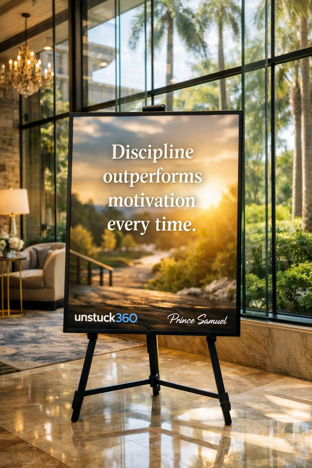 "Discipline outperforms motivation every time."
Motivation is temporary.
Discipline is reliable....