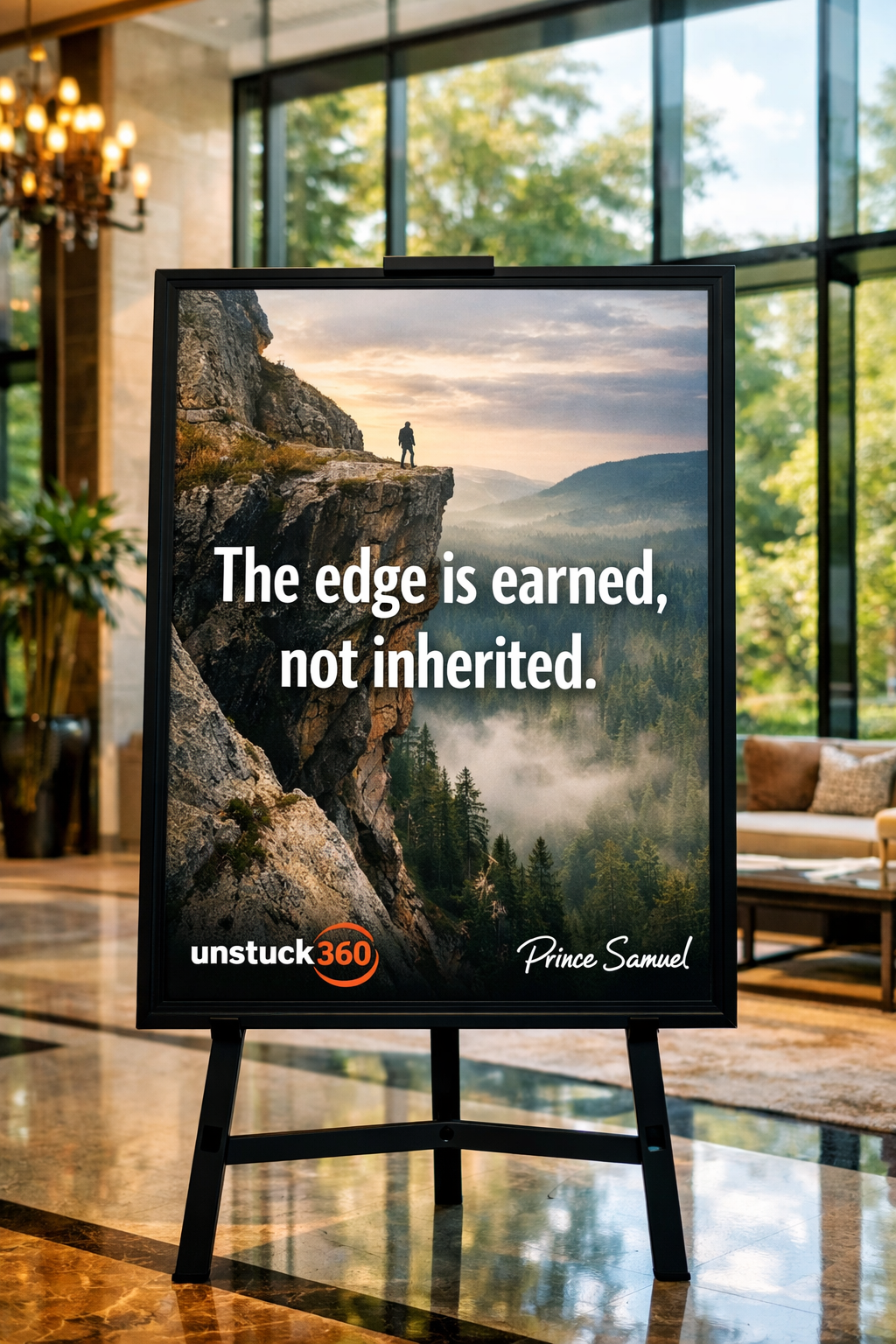 "The edge is earned, not inherited."
No one owes you an advantage.
You build it through discipline...
