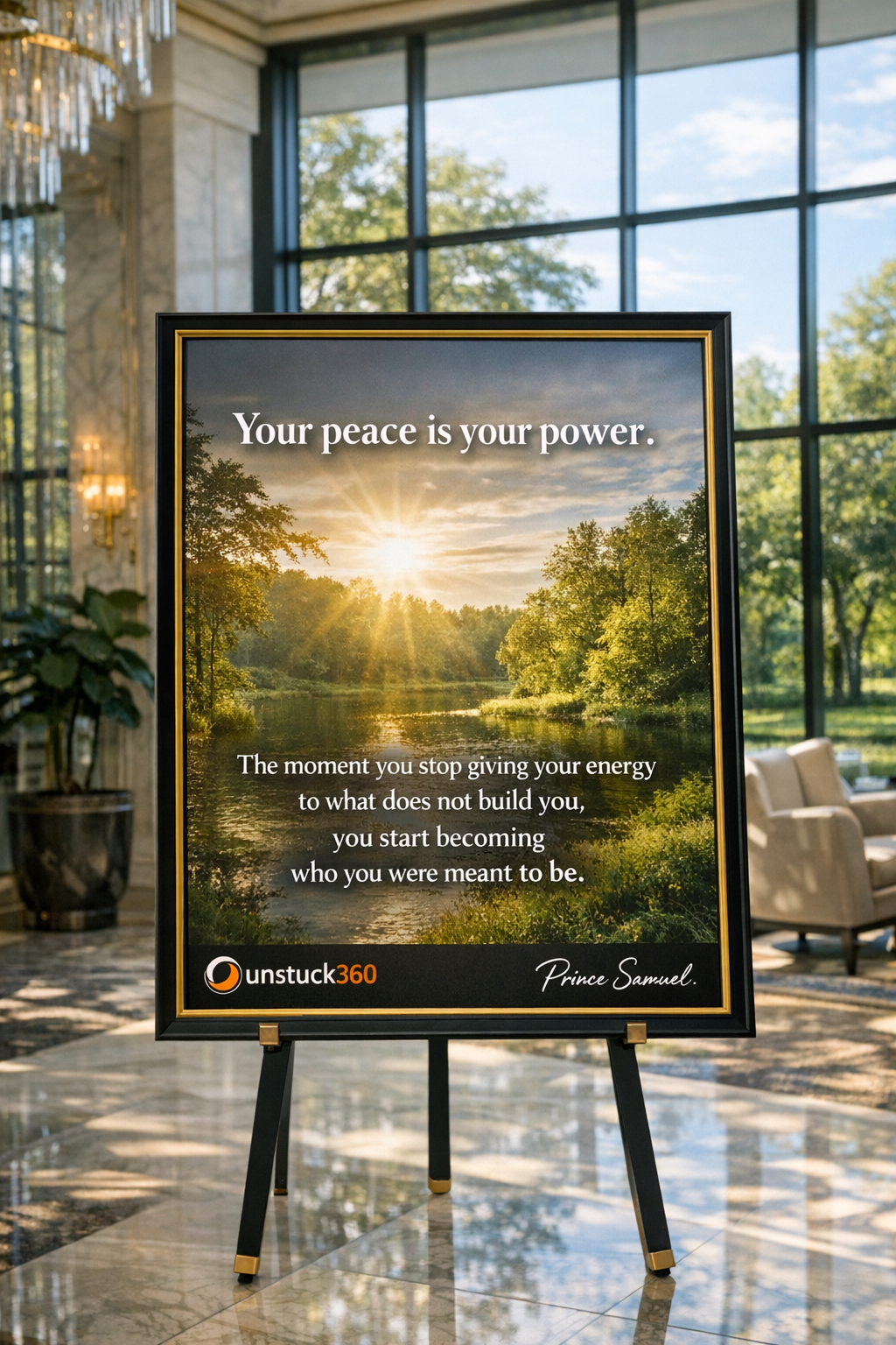 “Your peace is your power. The moment you stop giving your energy to what does not build you, you st...