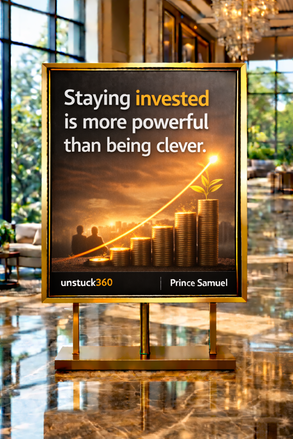 "Staying invested is more powerful than being clever."
Smart ideas are not enough.
Execution and c...