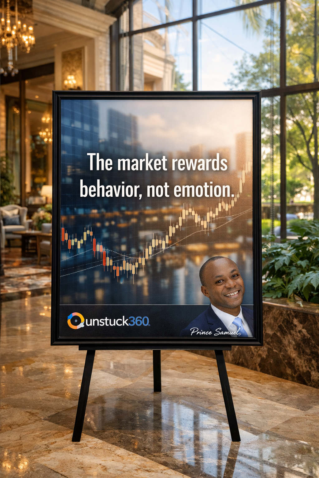 "The market rewards behavior, not emotion."
Fear and excitement can mislead you.
Discipline keeps...