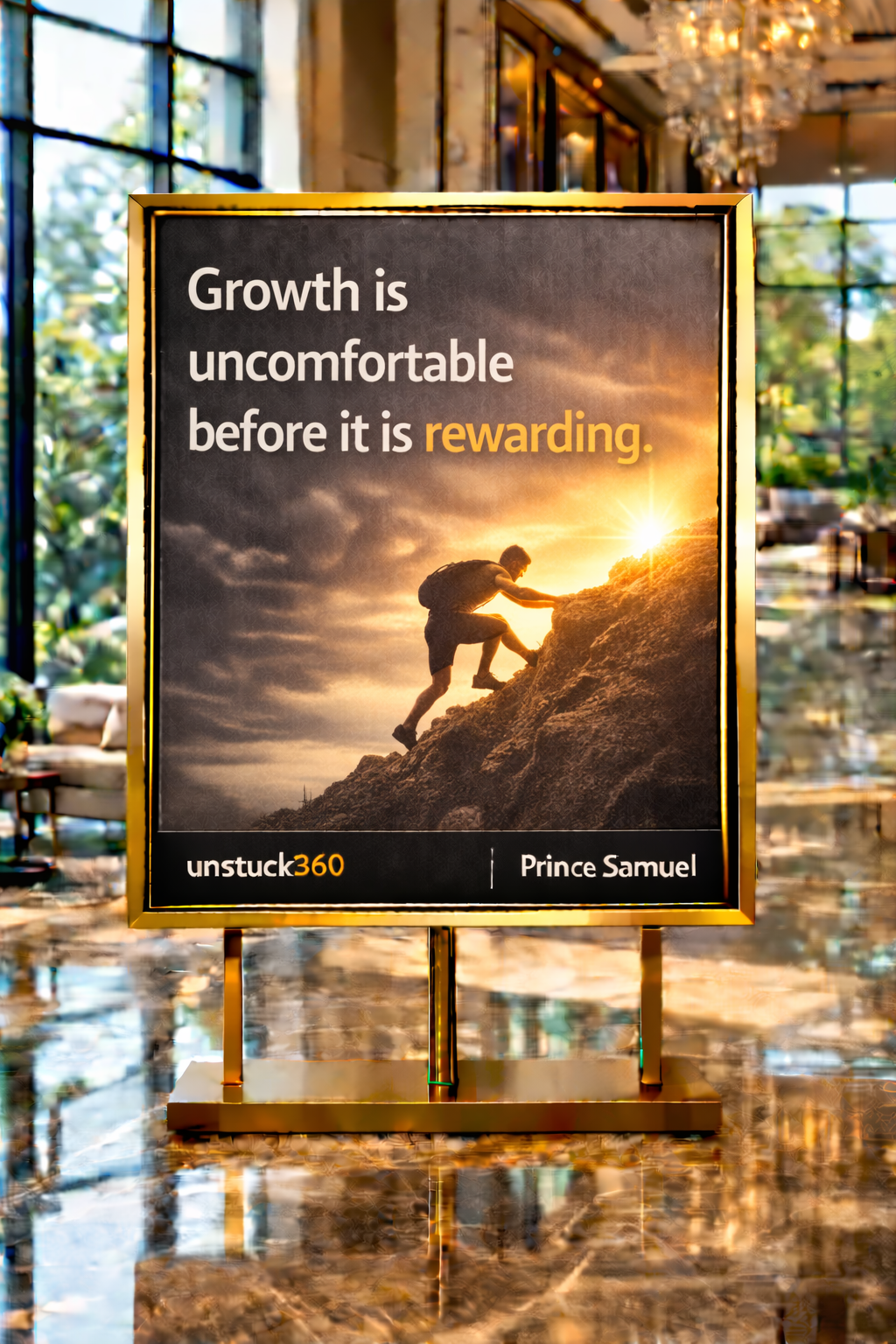 "Growth is uncomfortable before it is rewarding."
If it feels uncomfortable, you are probably growi...
