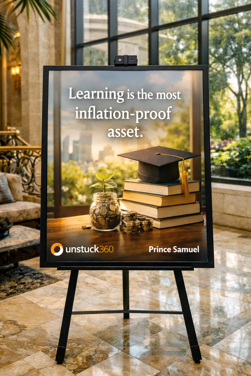 "Learning is the most inflation-proof asset."
Everything else can lose value.
What you learn incre...