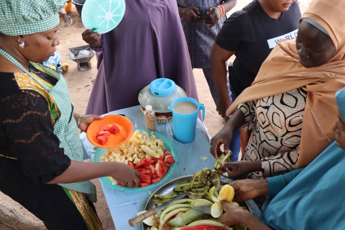 The food demonstration conducted at the Primary Health Centre (PHC) in Adamawa State was a key commu...