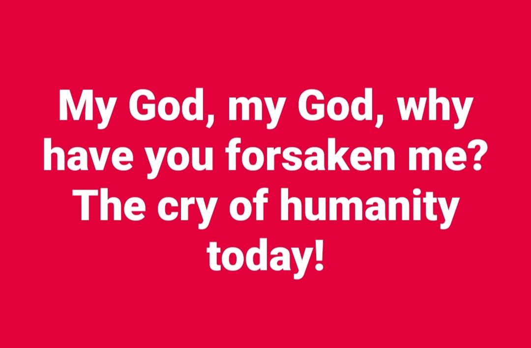 Our cry amidst the consequences moral evil !