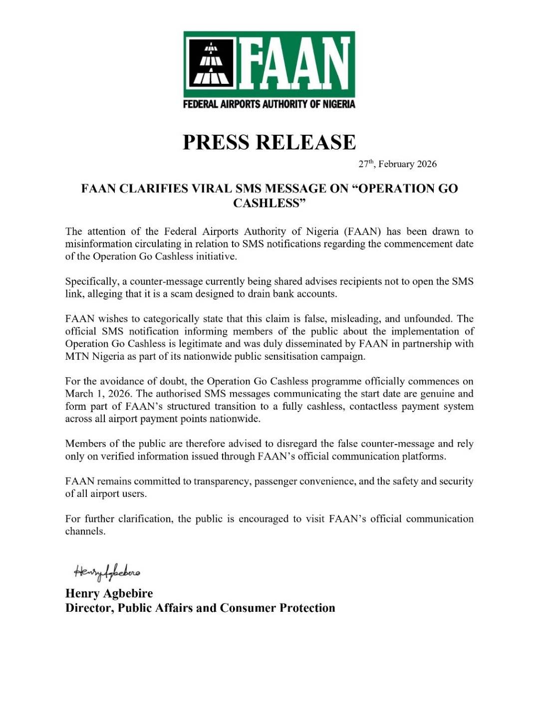 PRESS RELEASE tab