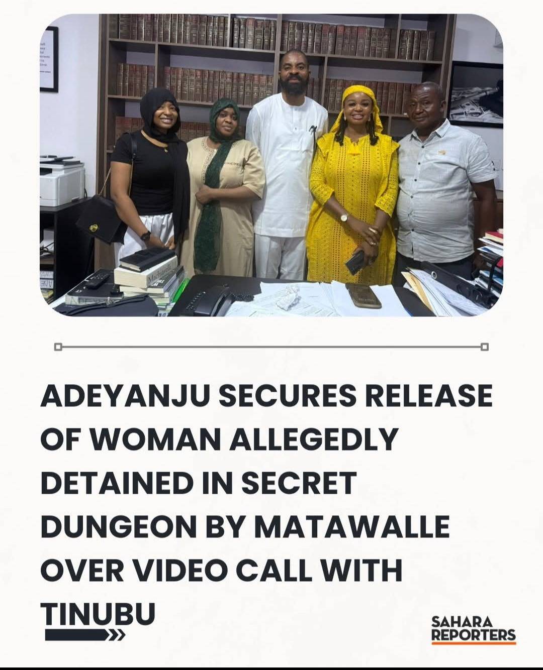 Lawyer Adeyanju Secures Release Of Woman Allegedly Detained In Secret Dungeon By Minister Matawalle...