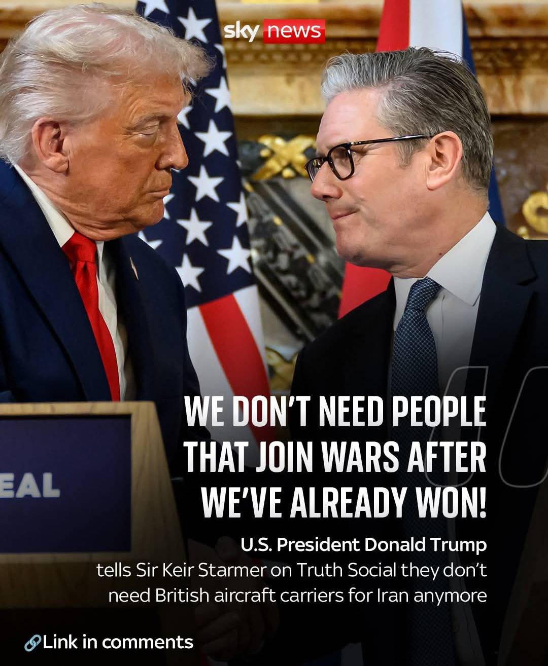 When allies turn foes, the US and UK