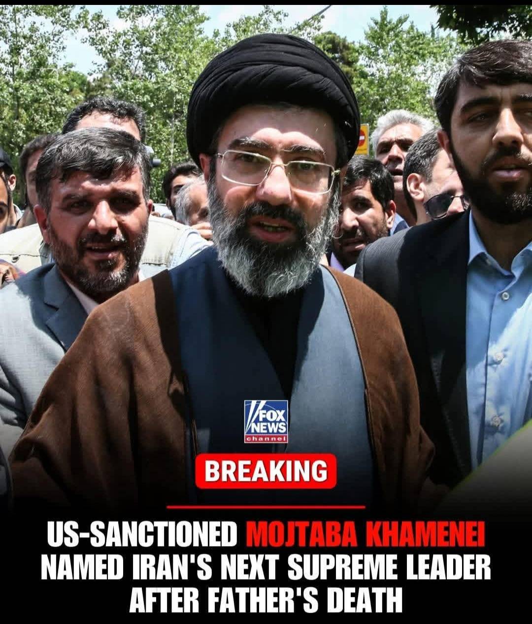 BREAKING: Mojtaba Khamenei, the son of slain Ayatollah Ali Khamenei, has been named Iran's new supre...