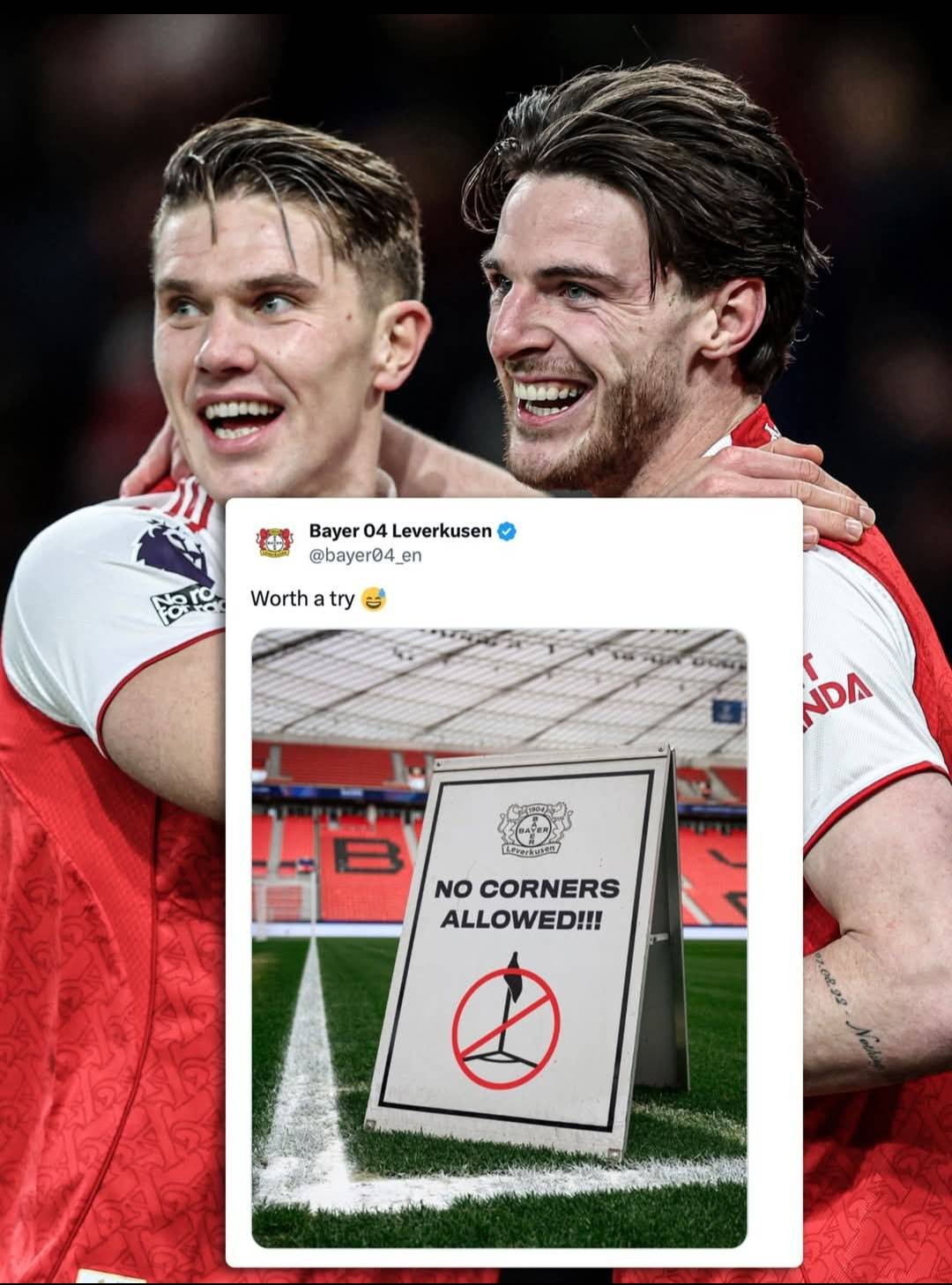 Bayer Leverkusen have found a way to beat Arsenal! 🤣🤣