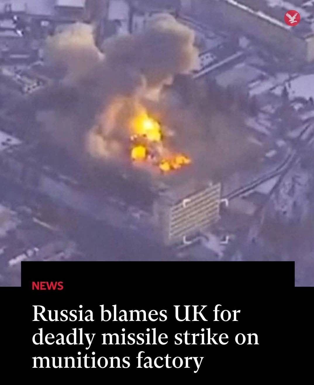 Ukraine said it used British missiles in a strike on a factory making essential parts for long dista...