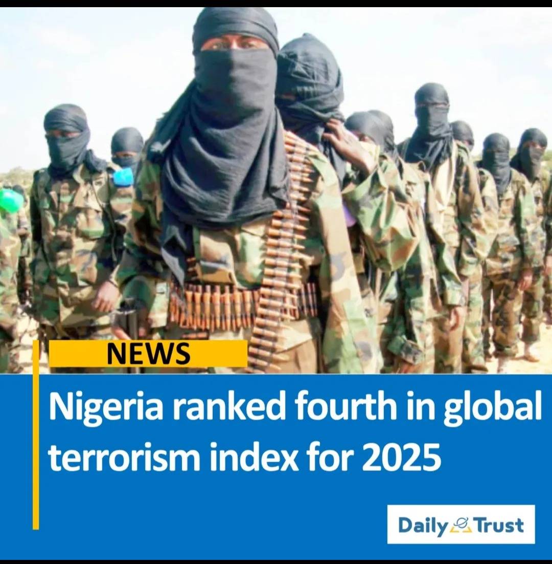 Nigeria has been ranked the fourth most terrorised country in the world, according to the Global Ter...