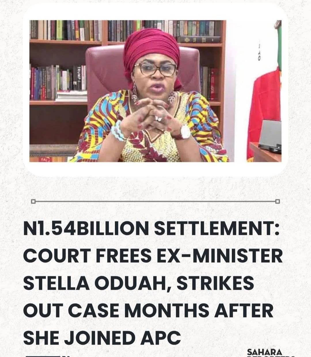 N1.54billion Settlement: Court Frees Ex-Minister Stella Oduah, Strikes Out Case Months After She Joi...