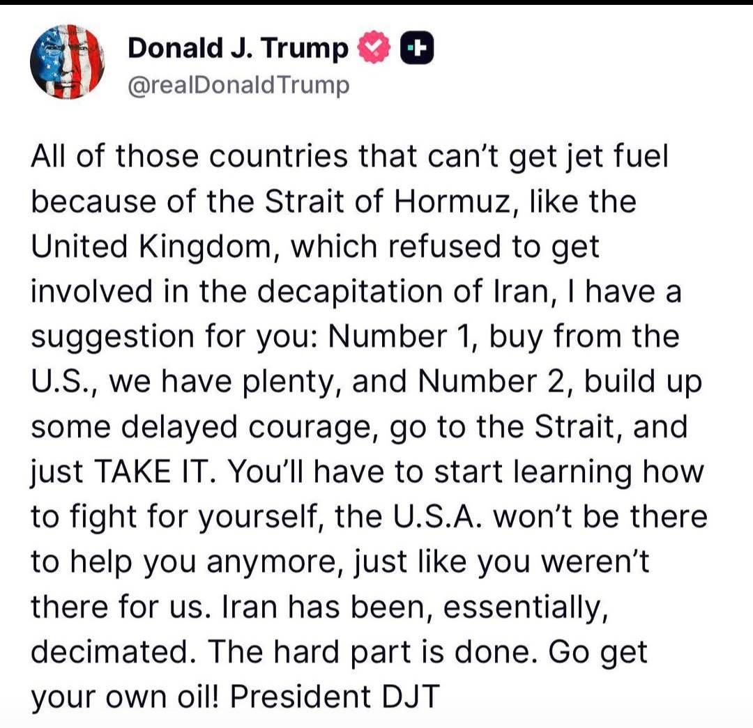 Could this be banter 🤷
This is far below what is expected of the president of the United states 🤦