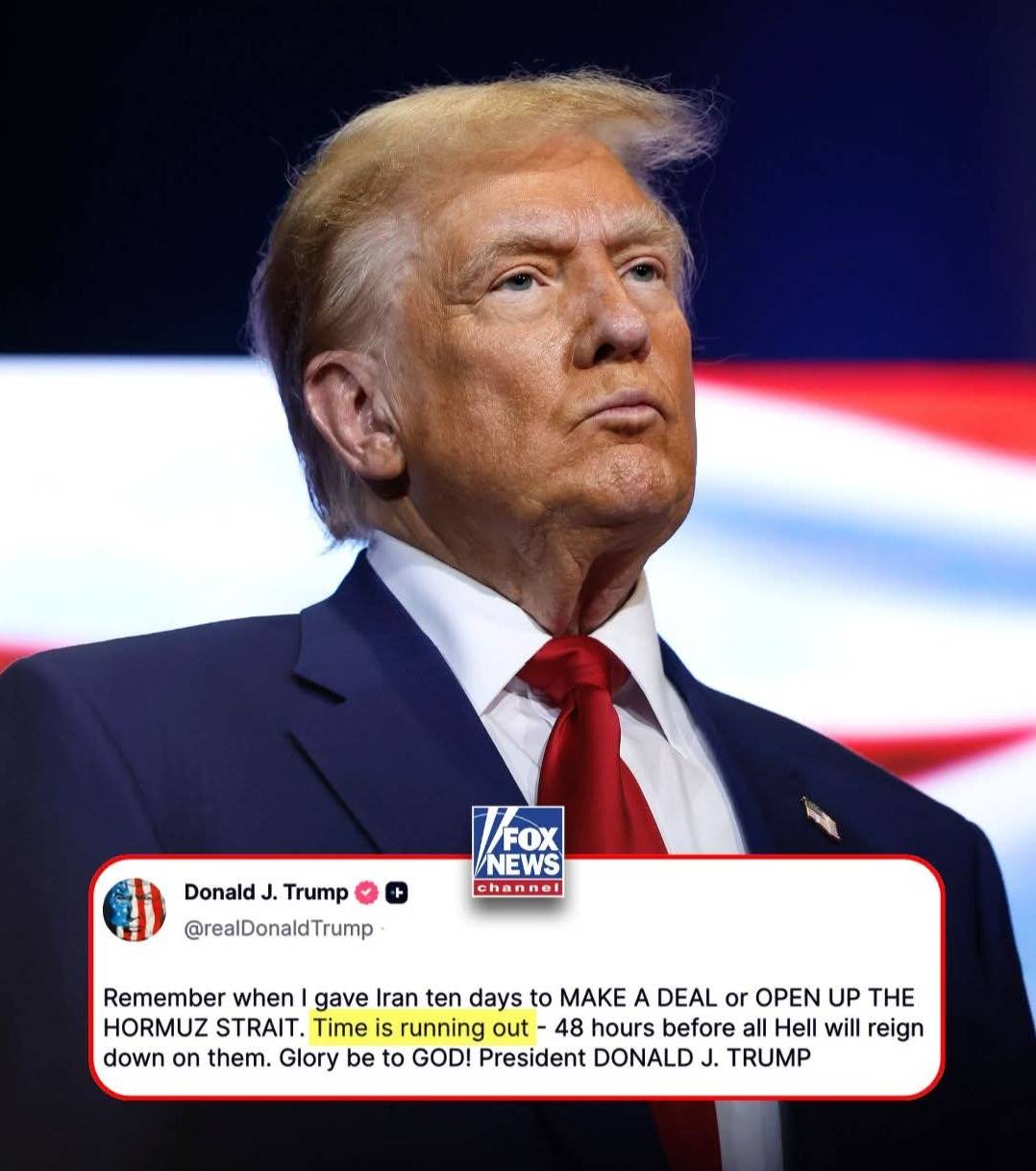 NEW: President Trump warns Iran that “time is running out” to make a deal or open the Strait of Horm...