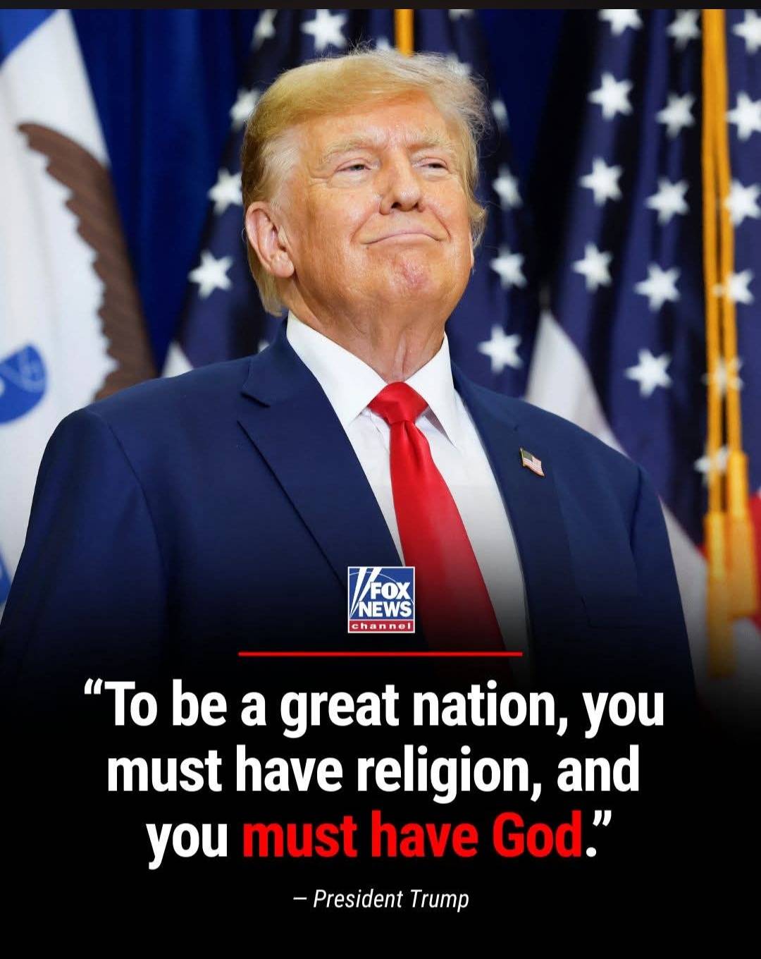 ‘RESURRECTION OF FAITH’: President Trump says "religion is growing again in our country for the firs...