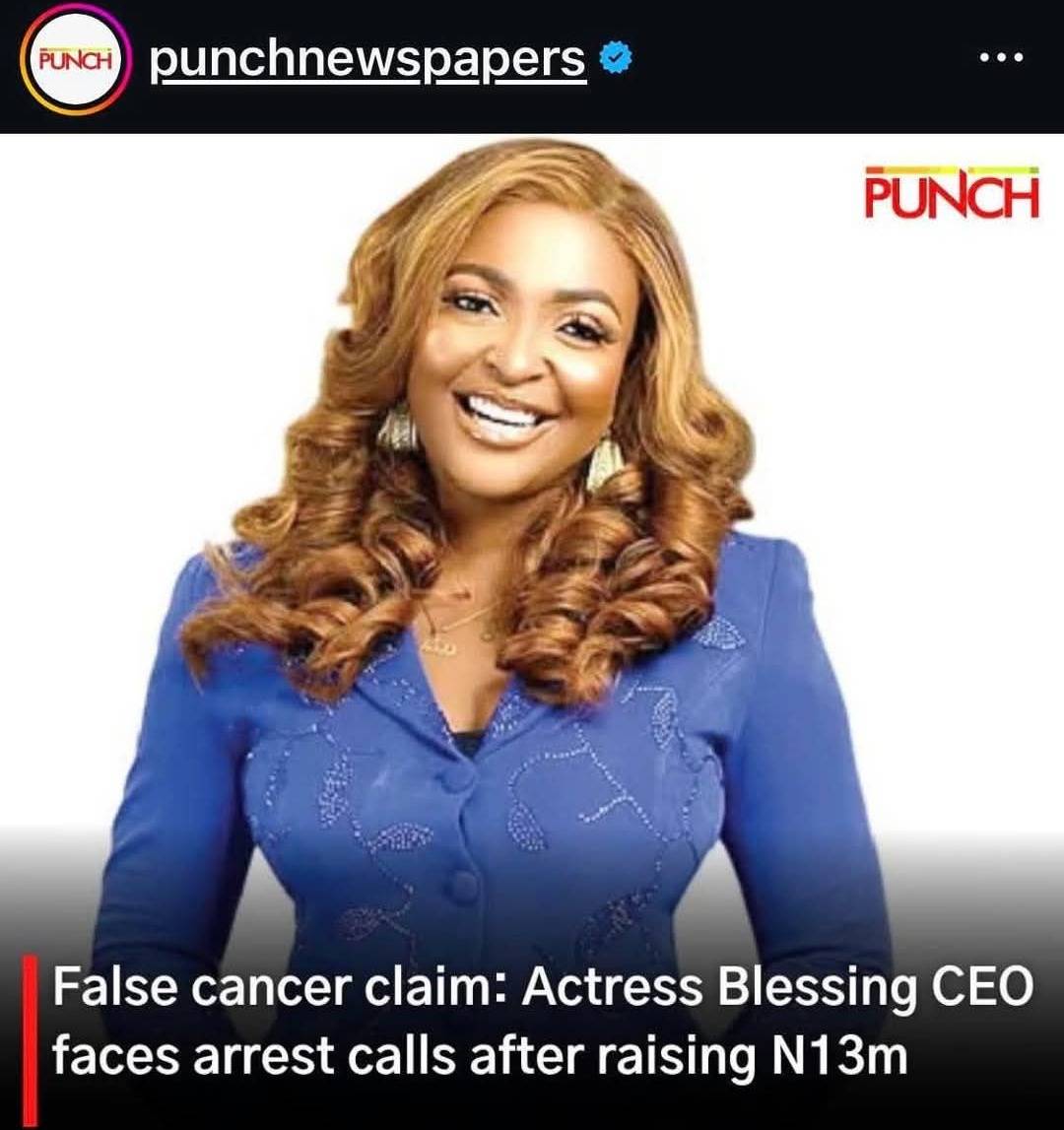 Blessing CEO risk arrest after collecting millions under false Cancer claim