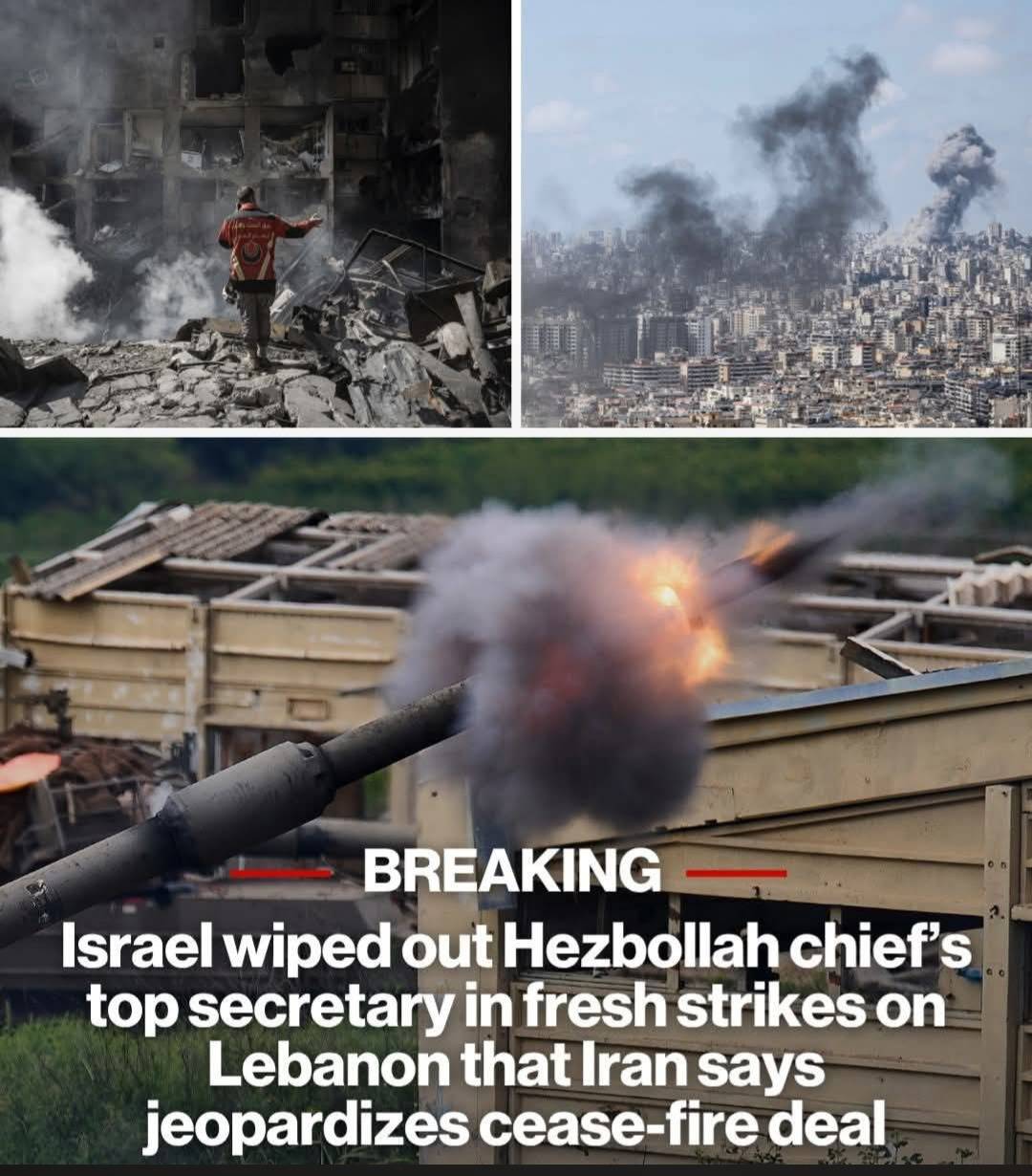 Breaking news: Israel forces wiped out Hezbollah chief secretary 😯