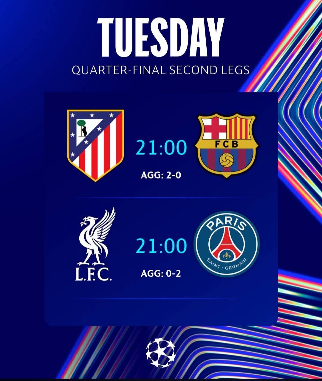 Tonight UEFA Champions League semi-finals second leg match up for grabs 😤

#UCL