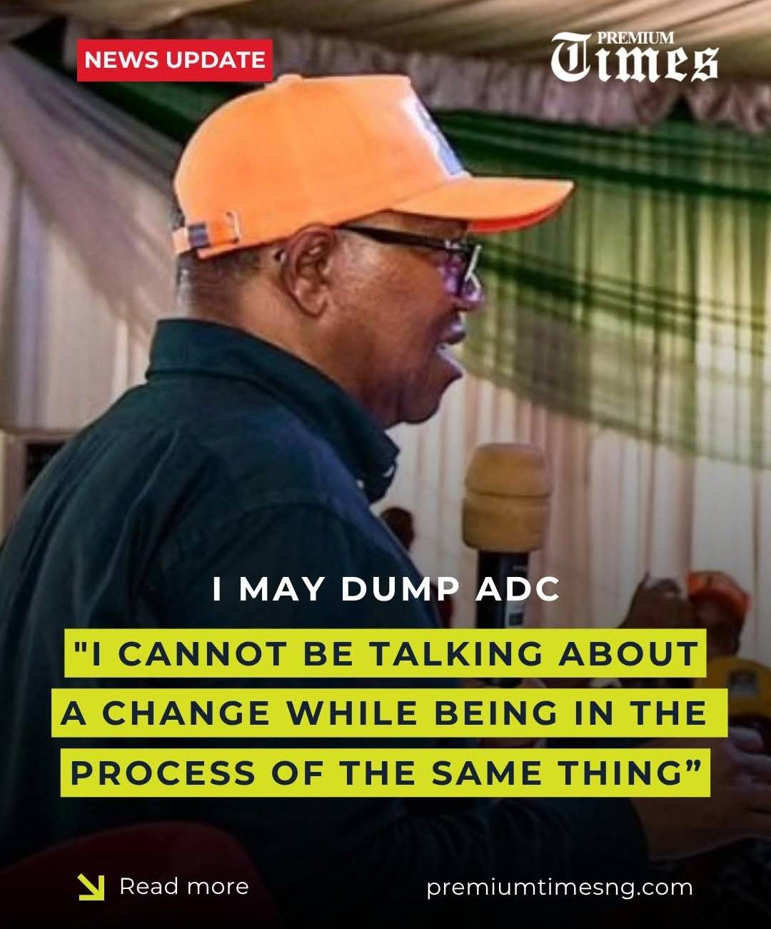 “In PDP, I left for the LP because people were not playing by the rules. It (presidential primary) w...