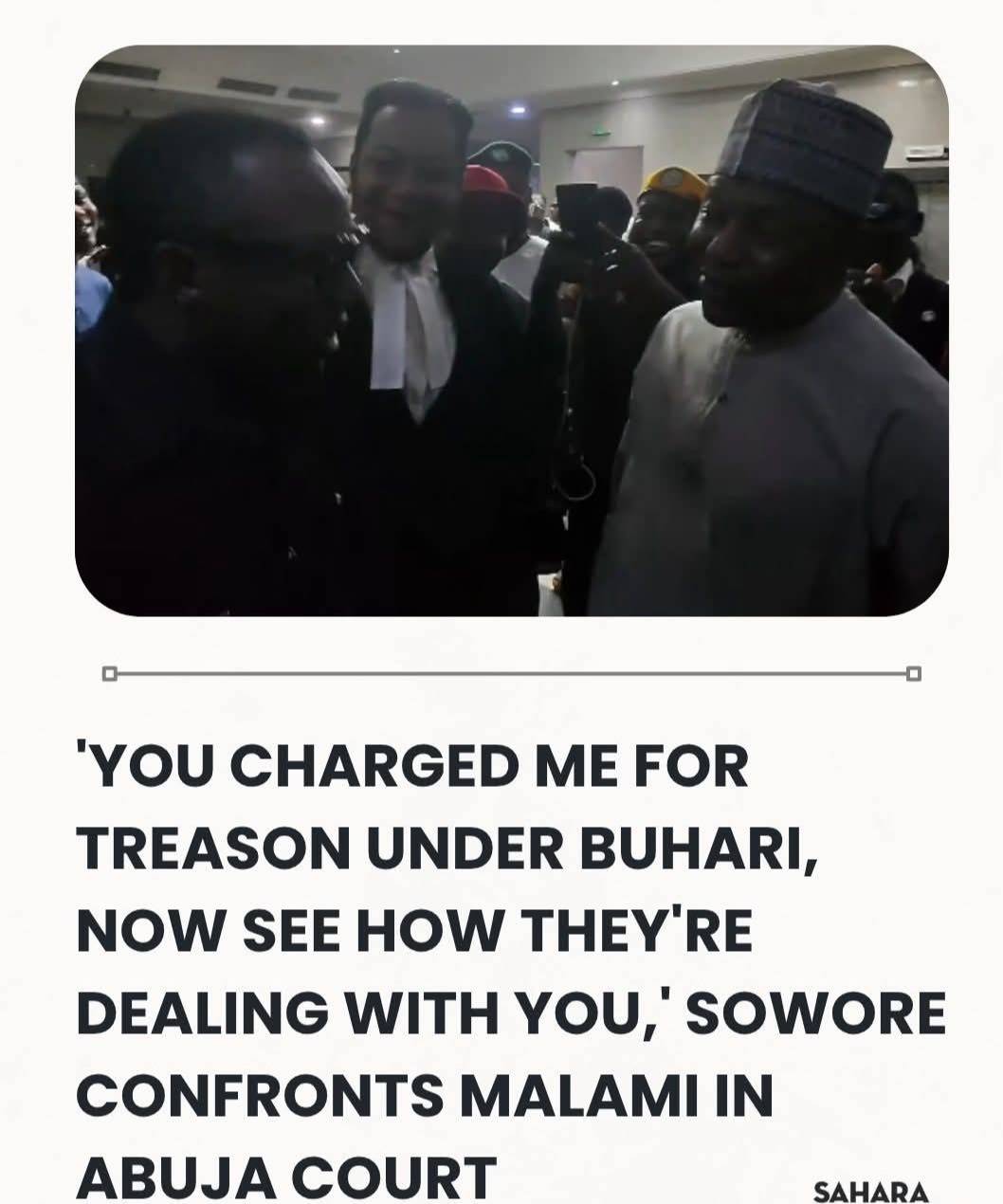 'You Charged Me For Treason Under Buhari, Now See How They're Dealing With You,' Sowore Confronts Ex...