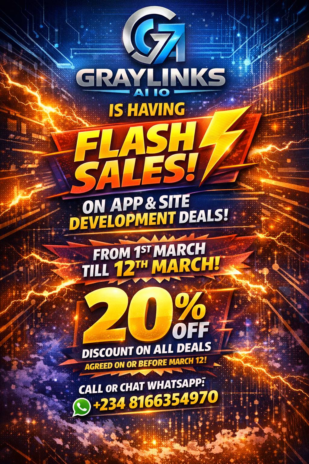 My LekeLeke family!
I am happy to announce our march promo packages.
Develop your websites, apps,...