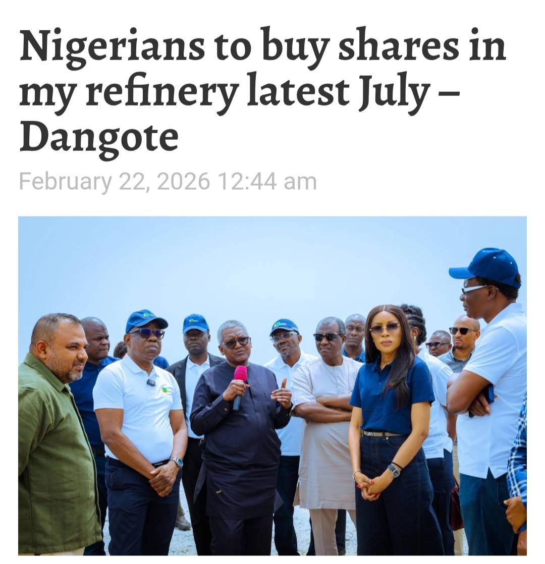 The President of the Dangote Group, Aliko Dangote, has said Nigerians will soon be able to invest di...
